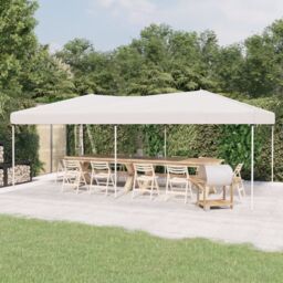 Berkfield Home Folding Party Tent White 3x6 m - thumbnail 1