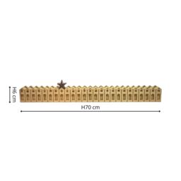 Ivyline Nordic Wooden Advent Calendar H6cm W70cm made with consciously sourced wood Mango wood in Natural - thumbnail 4