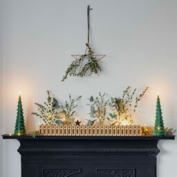 Ivyline Nordic Wooden Advent Calendar H6cm W70cm made with consciously sourced wood Mango wood in Natural
