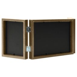 Berkfield Home Trifold Photo Frame Collage Light Brown 22x15 cm+2x - Size: 22x15 cm - thumbnail 3