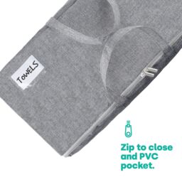 LIVIVO 75L Storage Bags Set of 2 Clothes Duvet Storage Bags with Handles Underbed Foldable Storage Solution in Grey - thumbnail 5