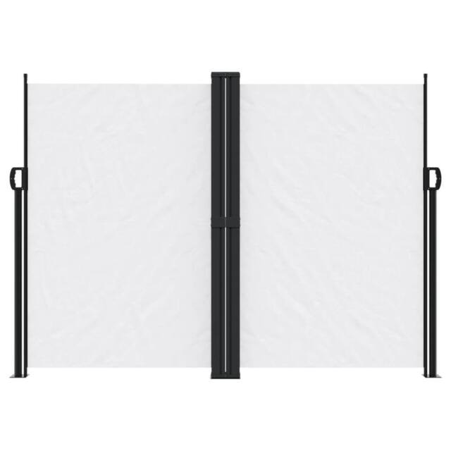 Berkfield Home Retractable Side Awning White 180x1200 cm - image 1