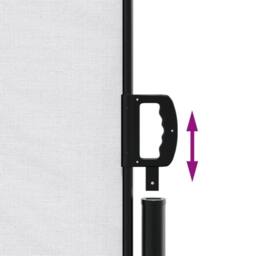 Berkfield Home Retractable Side Awning White 180x1200 cm - thumbnail 6