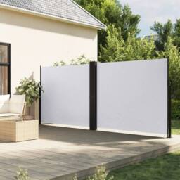Berkfield Home Retractable Side Awning White 180x1200 cm - thumbnail 2