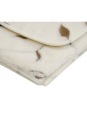 Native Natural Merino Wool Blanket 130x170 - Leaf in Natural - Size: Double - thumbnail 2