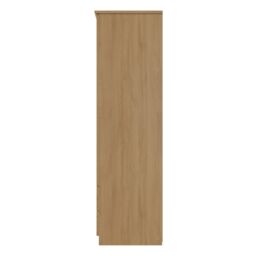 Ready Assembled 2 U Holborn Triple 2 Drawer Mirror + Drawer Wardrobe (Ready Assembled) in Brown - thumbnail 2