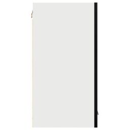 Berkfield Home Black Oak Hanging Cabinet 60x31x60 cm Made of Engineered Wood - Size: 60 x 31 x 60 cm - thumbnail 8
