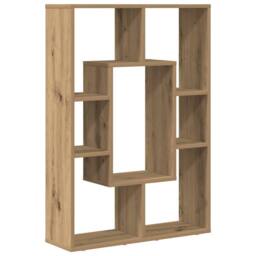 Berkfield Home Durable Bookcase Artisian Oak 63x20x90 cm Engineered Wood in Brown - Size: 63 x 20 x 90 cm - thumbnail 7