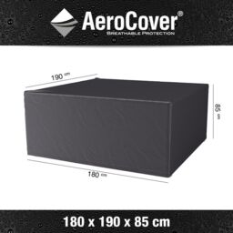 Ruma AeroCover Dining Furniture Waterproof Breathable Polyester Cover W180xD190xH85cm in Dark Grey - Size: 1 Pack - thumbnail 2