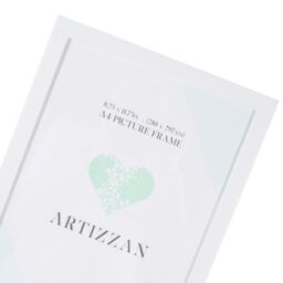 Happy Homewares Modern & Chic Mat White Wood Effect A4 Certificate Frame for Wall or Table - thumbnail 3