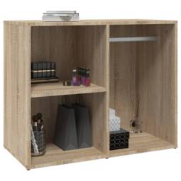 Berkfield Home Elegant Dressing Cabinet Sonoma Oak 80x40x65 cm Engineered Wood in Light Tan - Size: 80 x 40 x 65 cm - thumbnail 5