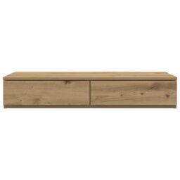 Berkfield Home Bed Drawers in Artisan Oak - 75x36.5x16.5 cm - Made from Engineered Wood in Brown - thumbnail 6