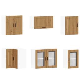 Berkfield Home 11 Piece Kitchen Cabinet Set Porto Artisan Oak Engineered Wood in Brown - thumbnail 5
