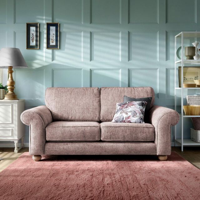 Abakus Direct Ingrid 2 Seater Sofa in Woodrose in Pink - image 1