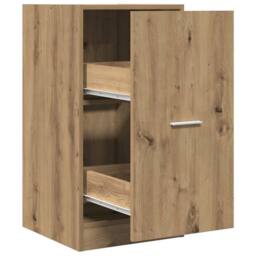 Berkfield Home Apothecary Cabinet Artisian Oak 40x41x77.5 cm Engineered Wood in Brown - thumbnail 4