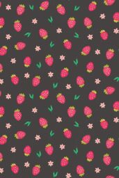 Hoopla Walls Strawberry Sprinkles 10m Matt Wallpaper in Black - thumbnail 2