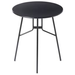 Wyld and Coco Round Garden Dining Table 64 cm Black Powder Coat Iron Rust - thumbnail 3