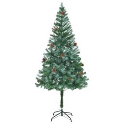 Berkfield Home Artificial Christmas Tree with Stand Green 180 cm PVC & Steel - thumbnail 5