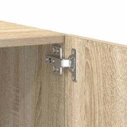 Berkfield Home TV Cabinet Sonoma Oak 100x35x40 cm Engineered Wood in Light Tan - Size: 100 x 35 x 40 cm - thumbnail 9
