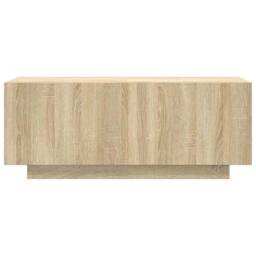Berkfield Home TV Cabinet Sonoma Oak 100x35x40 cm Engineered Wood in Light Tan - Size: 100 x 35 x 40 cm - thumbnail 4