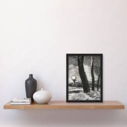 Artery8 Odilon Redon Framed Wall Art Print The Gambler Charcoal Painting in Grey - Size: A3 - thumbnail 2