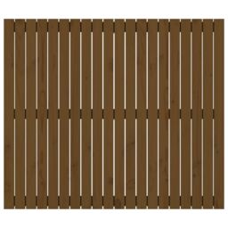 Berkfield Home Wall Headboard Honey Brown 127.5x3x110 cm Solid Wood Pine - thumbnail 4