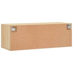 Berkfield Home Wall Cabinet Sonoma Oak 100x36.5x35 cm Engineered Wood in Light Oak - thumbnail 8