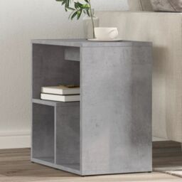 Berkfield Home Side Tables 2 pcs Concrete Grey 50x30x50 cm Engineered Wood - Size: 50 x 30 x 50 cm - thumbnail 1