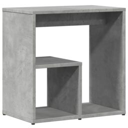 Berkfield Home Side Tables 2 pcs Concrete Grey 50x30x50 cm Engineered Wood - Size: 50 x 30 x 50 cm - thumbnail 5