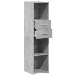 Berkfield Home Highboard Concrete Grey 30x42.5x124 cm Engineered Wood - thumbnail 7