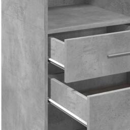 Berkfield Home Highboard Concrete Grey 30x42.5x124 cm Engineered Wood - thumbnail 8
