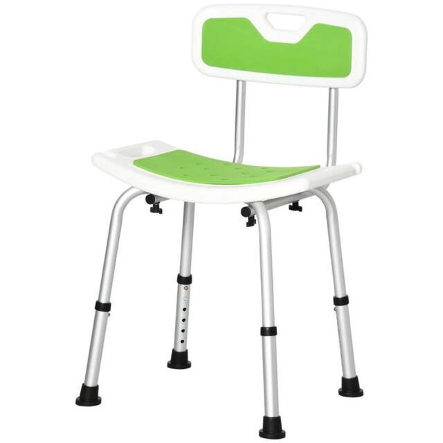 NESTLUNE Shower Stool for Elderly Disabled Adjustable in Green - image 1