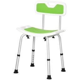 NESTLUNE Shower Stool for Elderly Disabled Adjustable in Green - thumbnail 1