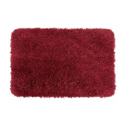 Allure Bath Fashions Shaggy Microfibre Non Slip Bath Mat 40 x 60cm in Burgundy - Size: 40 x 60 cm - thumbnail 2