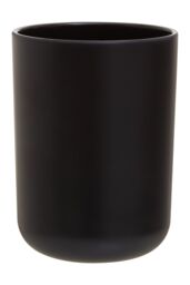 Orsina Designer White Tumbler with Sleek Trim, nature friendly Drinkware, Lightweight Water Tumbler for Everyday Use in Black - thumbnail 1