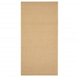 Berkfield Home Rug Natural Sisal 100x200 cm in Tan - Size: Medium - thumbnail 3