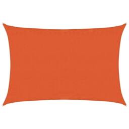 Berkfield Home Sunshade Sail 160 g/m ² Orange 3.5x4.5 m HDPE - thumbnail 3