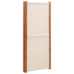 Berkfield Home 4-Panel Room Divider Cream White 280x180 cm in Beige - thumbnail 5
