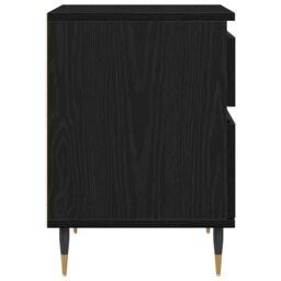 Berkfield Home Bedside Cabinets 2pcs Black Oak 40x35x50 cm Engineered Wood - Size: 40 x 35 x 50 cm - thumbnail 8