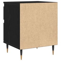 Berkfield Home Bedside Cabinets 2pcs Black Oak 40x35x50 cm Engineered Wood - Size: 40 x 35 x 50 cm - thumbnail 9