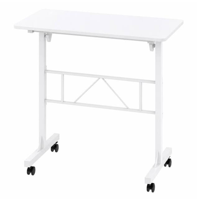 Levede Height Adjustable Standing Desk Office Workstation for PC Laptop in White - image 1