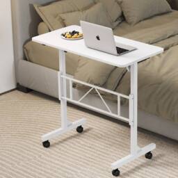 Levede Height Adjustable Standing Desk Office Workstation for PC Laptop in White - thumbnail 2