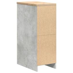 Berkfield Home Durable Garage Storage Cabinet Concrete Grey 30x51x85 cm Solid Wo - Size: 30 x 51 x 85 cm - thumbnail 8