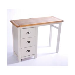 Cabinet Bits Argenta 3 Drawer Desk - Dressing Table Chrome Cup Handle in Light Grey - thumbnail 3