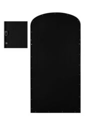 "MirrorOutlet Black Metal Framed Arched Garden Wall Mirror 67""x33"" (170x85CM) - Size: 1 Pack" - thumbnail 5