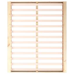 Berkfield Home Bed Frame 120x200 cm Solid Wood in Light Tan - Size: Small Double - thumbnail 6