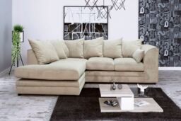 Snugg Furniture UK Limited (Left Hand) Chelsea Corner Sofa in Beige - thumbnail 1