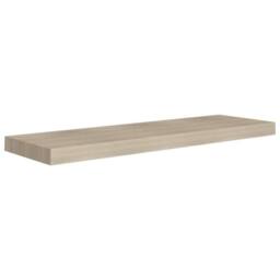 Berkfield Home Floating Wall Shelf Oak 80x23.5x3.8 cm MDF in Light Oak - thumbnail 1