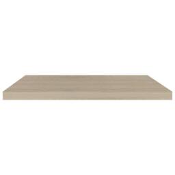 Berkfield Home Floating Wall Shelf Oak 80x23.5x3.8 cm MDF in Light Oak - thumbnail 4
