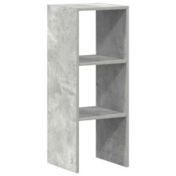 Berkfield Home Bookcase Stackable Concrete Grey 30x30x80 cm Engineered Wood - Size: 30 x 30 x 80 cm - thumbnail 2